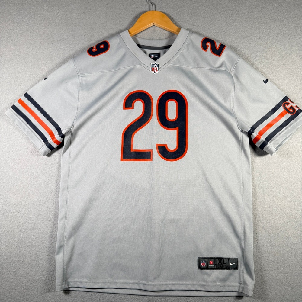 Nike Chicago Bears Tarik Cohen 29 Jersey Youth XL Gray NFL On Field 15129